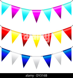 Multi Colored Triangular Flags . Vector Stock Photo - Alamy