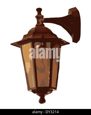 lantern isolated on white background. vector Stock Photo