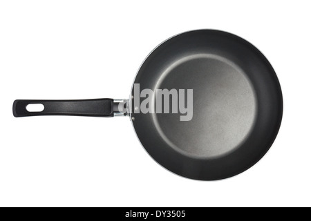 Frying pan isolated on white with clipping path Stock Photo