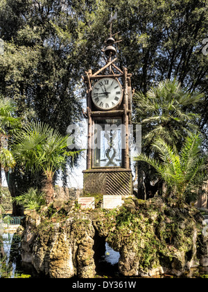 Water clock, Villa Borghese, Rome Stock Photo - Alamy