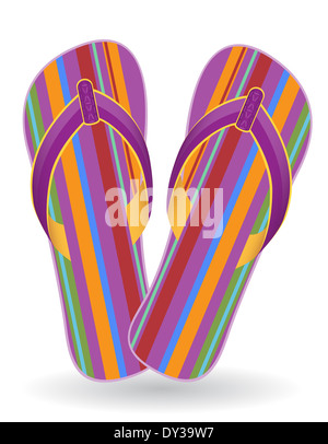 flip flop isolated on white background 3d illustration Stock Photo - Alamy