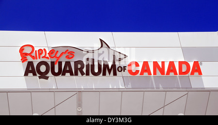Ripley's Aquarium of Canada Sign in Toronto, Canada Stock Photo