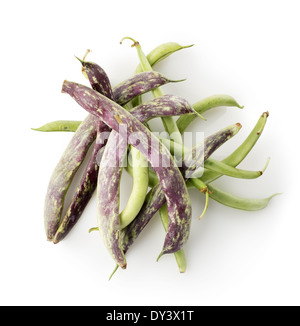 Bean pods isolated on a white background Stock Photo