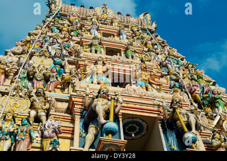 Nallur Kandaswamy Hindu temple gopuram in Trincomalee, Sri Lanka Stock Photo