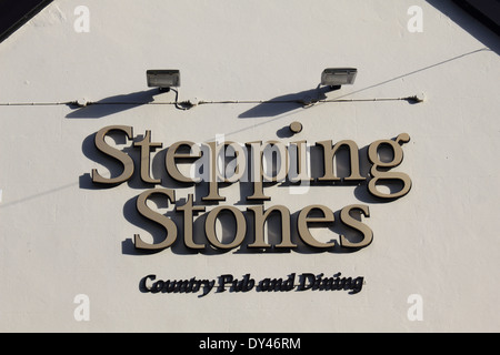The Stepping Stones pub at Westhumble and Box Hill, near Dorking, Surrey, England, UK Stock Photo