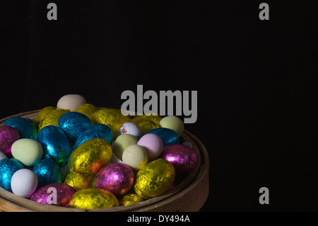 Don't put all your easter eggs in one basket Stock Photo