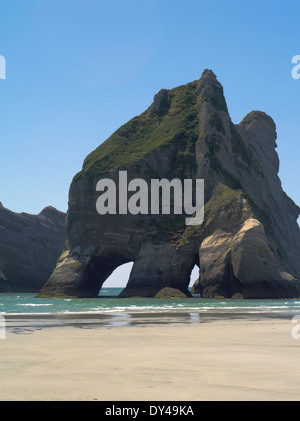 Archway Islands, on the north coast of New Zealand's South Island, near Puponga. Stock Photo