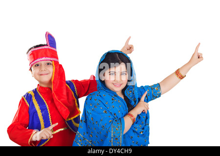Indian kids Dancing Stock Photo