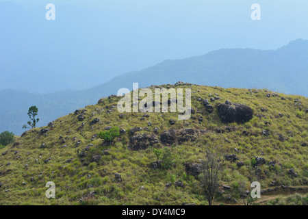A hill top at Ponmudi hill station at Trivandrum Stock Photo