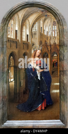 Jan Van Eyck - Madonna in a Church - 1440 - XV th Century - Flemish School - Gemäldegalerie - Berlin Stock Photo