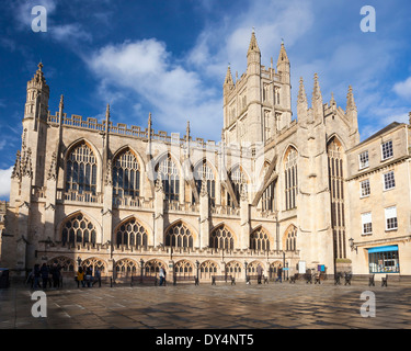 The Abbey Church of Saint Peter and Saint Paul, Bath, commonly known as Bath Abbey, Somerset England UK Europe Stock Photo