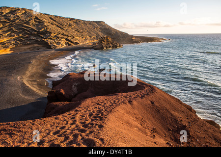 Landscape Timanfaya National Park, Lanzarote, Canary Islands Stock Photo