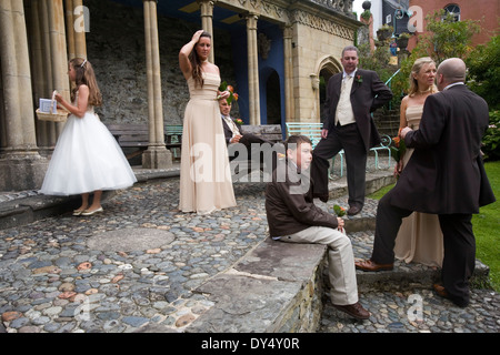 Wedding reception, Portmeirion, Wales, United Kingdom Stock Photo