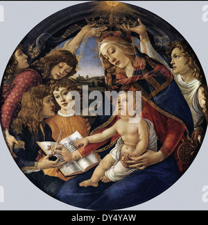 Sandro Botticelli Madonna del Magnificat Stock Photo