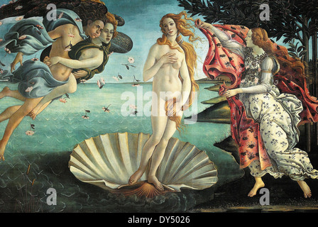 Classic artwork - Sandro Botticelli, The Birth of Venus (c. 1484–1486 Stock  Photo - Alamy