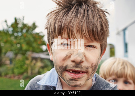 Boy with dirty face (4-5 years Stock Photo: 74107956 - Alamy