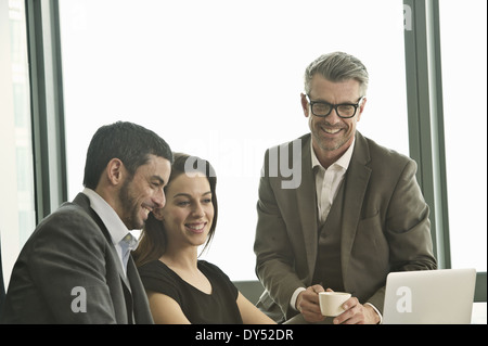 Business partners working together in office Stock Photo