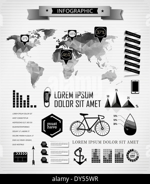 Set elements of infographics Stock Photo