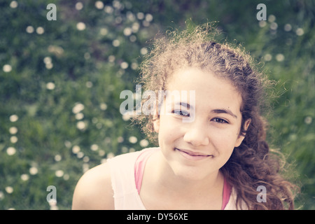 Portrait of a young teenager outdoor Stock Photo