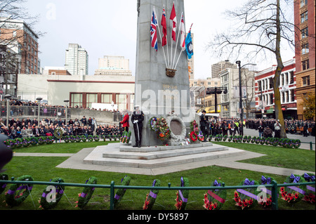 Remembrance Day Ceremony, Vancouver, British Columbia, Canada, November ...