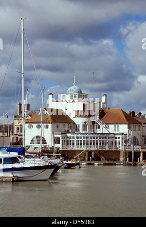 Royal Norfolk and Suffolk Yacht Club building in Lowestoft, Suffolk Stock Photo
