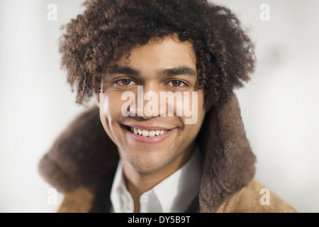 Portrait of young man smiling Stock Photo