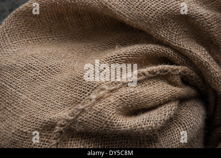 Close up Hessian bag Stock Photo