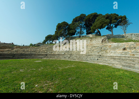 The roman theatre in Pula Stock Photo