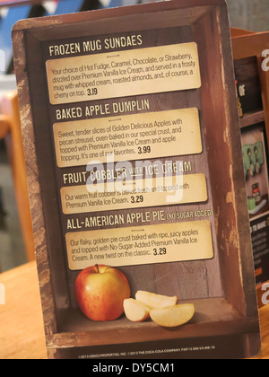 Cracker Barrel Restaurant Tabletop Special Menu, Cracker Barrel, Old Country Store, Casual Restaurant, FL, USA Stock Photo