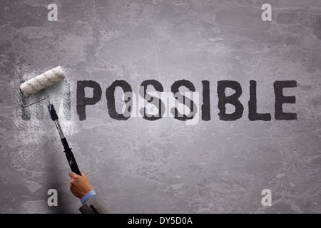 From impossible to the possible Stock Photo