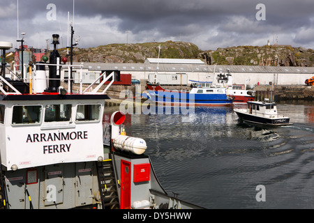 Ireland, Co Donegal, The Rosses Burtonport, Arranmore ferries at the slipway Stock Photo