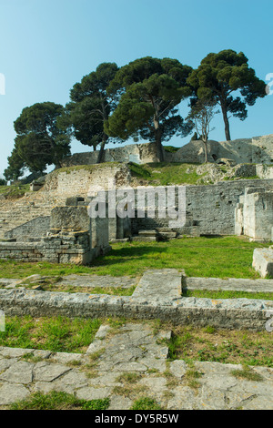 The roman theatre in Pula Stock Photo