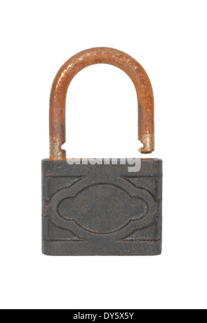 Rusty padlock Stock Photo