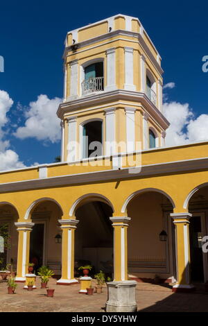 Courtyard of Cantero Palace, Trinidad, UNESCO World Heritage Site, Cuba, West Indies, Caribbean, Central America Stock Photo