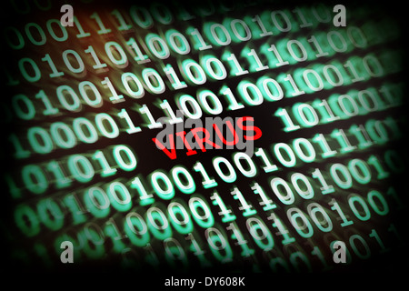 Computer virus Stock Photo