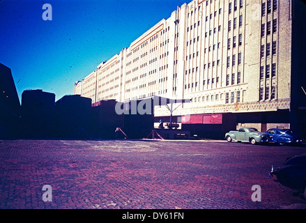 [Freight Cars, Warehouse, Texas & Pacific Railway Company] Stock Photo