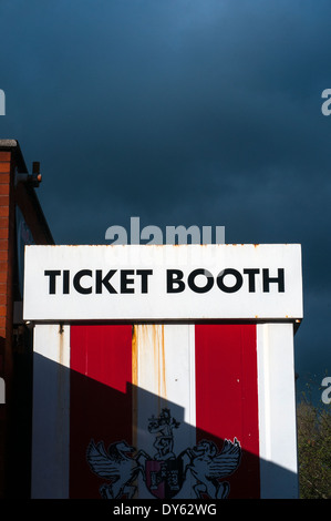 ticket booth at exeter city football club, event, booth, game, park, music, circus, red, fair, pass, play, outdoor, entry, fun, Stock Photo