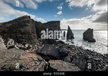 Reykjanes Peninsula, Iceland, Polar Regions Stock Photo