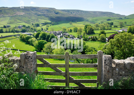 burnsall village and gate Stock Photo