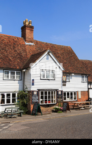 Smarden Kent England The Chequers Inn on The Street a 14thc coaching ...