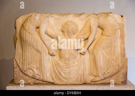 Main panel of Ludovisi Throne, National Roman Museum, Palazzo Altemps, Rome, Italy Stock Photo