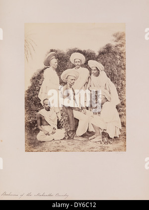 The Brahmins of the Mahrattee country are a group of Hindu priests, scholars, and educators from the Maratha region of India, historically recognized for their religious and educational roles. Stock Photo
