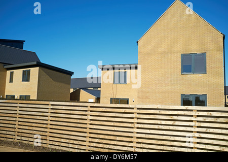 Newly built houses (2014) Ravenswood housing estate, Ipswich, Suffolk, UK. Stock Photo