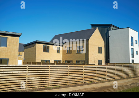 Newly built houses (2014) Ravenswood housing estate, Ipswich, Suffolk, UK. Stock Photo