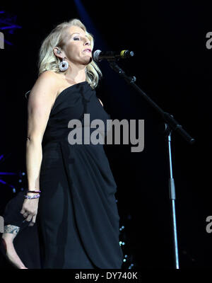 Celebrities outside the RTE Studios for The Saturday Night Show Featuring: Martine McCutcheon Where: Dublin IrelandWhen: 15 Dec 2012 Stock Photo