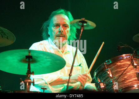 Former Status Quo drummer John Coghlan performs with his own band at The Brook. Coghlan will re-join the original Staus Quo lineup for a special tour in March 2013 Featuring: John Coghlan Where: Southampton United Kingdom When: 21 Dec 2012 Stock Photo