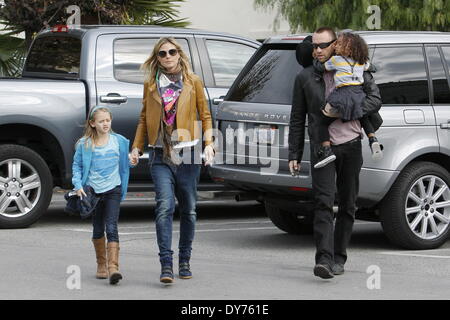 Heidi Klum shopping for groceries at Whole Foods with her boyfriend and two daughters Featuring: Heidi Klum,Martin Kirsten,Helene Boshoven Samuel,Leni Samuel Where: Los Angeles California USA When: 30 Dec 2012 Stock Photo