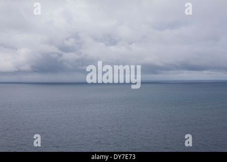 Storm clouds gathering over the Atlantic Ocean Stock Photo