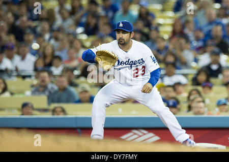 LA Dodgers Adrian Gonzalez (23) at media photo day on February 17