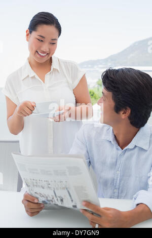 Couple spending the morning together Stock Photo